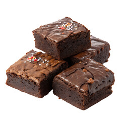 Brownies on transparent background Brownies on transparent background