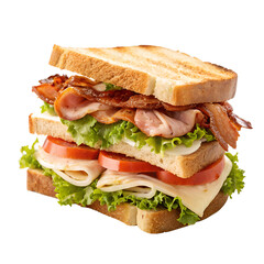 Club Sandwich on transparent background