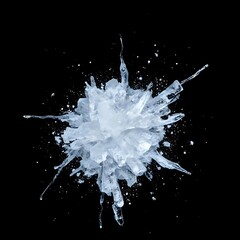 white paint splashes