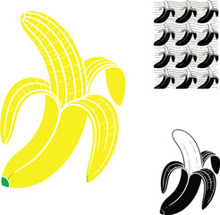 Monochromatic Botanical Elegance: Hand-Drawn Vector Set