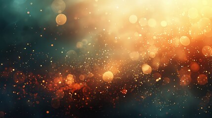 Fototapeta premium Captivating abstract golden glitter texture featuring a dazzling shimmering light effect