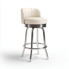 Furniture on plain white background. Minimalist