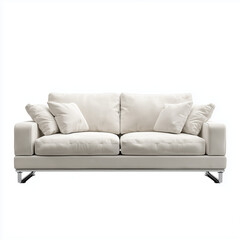 Furniture on plain white background. Minimalist