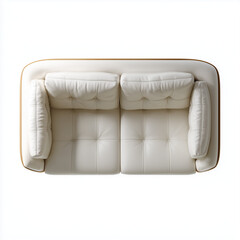 Furniture on plain white background. Minimalist