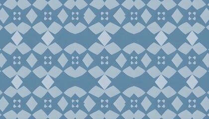 Plaid and Diamond Woven Style Vertical Pattern in Blues