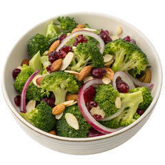 Broccoli Salad on transparent background