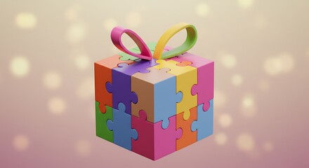 Puzzle gift box concept