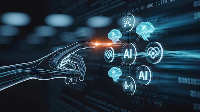 AI Interface Selection With Digital Hand