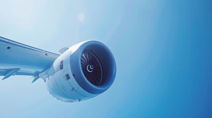 Fototapeta premium Turbines and aircraft exploring the essential technology behind modern aviation