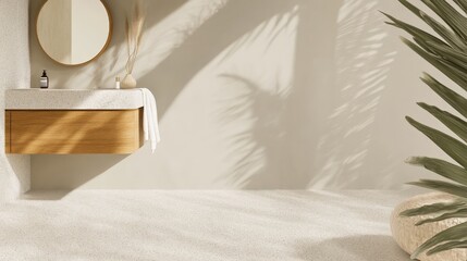 Contemporary Minimalist Interior Design Featuring Elegant Palette, Curated Textures, and Natural Light Play for a Serene Ambiance