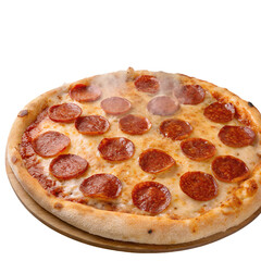 Pepperoni Pizza on transparent background