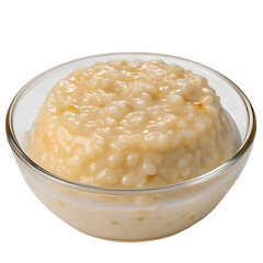 Rice Pudding on transparent background