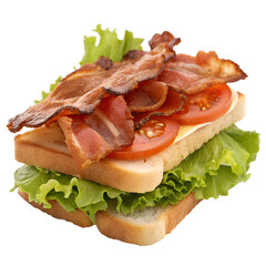 BLT Sandwich on transparent background