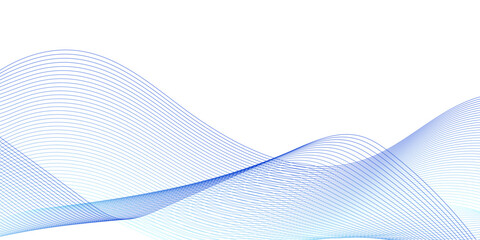 Abstract colorful wave and curve lines with technology background. Abstract frequency sound wave technology and science background. Wavy banner, template design.	