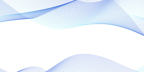 Abstract colorful wave and curve lines with technology background. Abstract frequency sound wave technology and science background. Wavy banner, template design.	