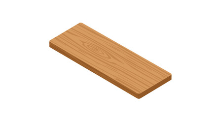 Isometric wooden plank design for construction and diy projects