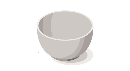 Minimalist 3d bowl design on white background perfect for contemporary kitchens