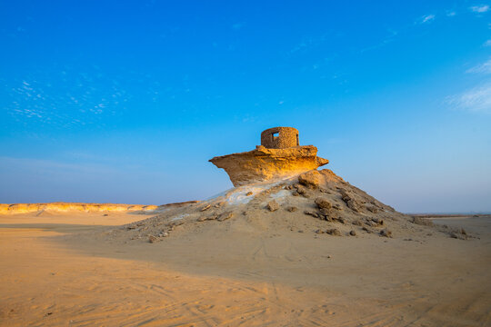 Zekreet landscapes in desert, Qatar.