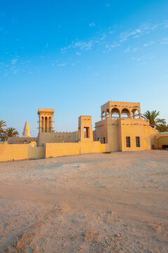 Zekreet landscapes in desert, Qatar.