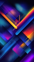 Abstract Colorful Geometric Design