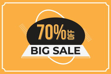 70% off ig sale tag design, new modern tag vector