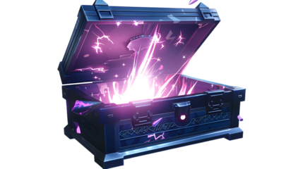 Discover magical treasure bursting with vibrant energy from an ancient mystical chest, unlocking untold possibilities and exciting rewards