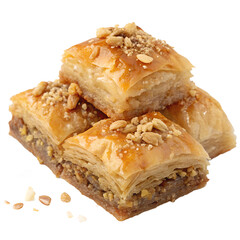 Baklava on transparent background Baklava on transparent background