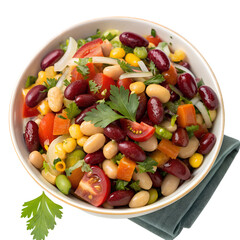 Bean Salad on transparent background