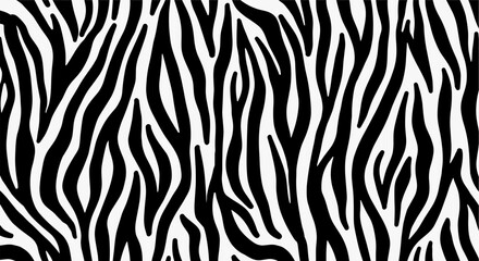 Fototapeta premium Wild Zebra Pattern Vector. Seamless animal texture for modern fashion, interior decoration, and creative graphic design.