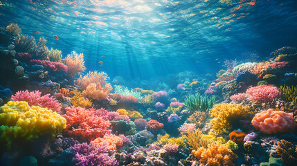 Coral reef underwater sea life ocean