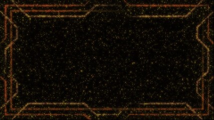 Abstract led flashing lights backdrop set, monochromatic colorful frames, seamless loop video animation. Bulb, lamps, wall of lights motion graphics.