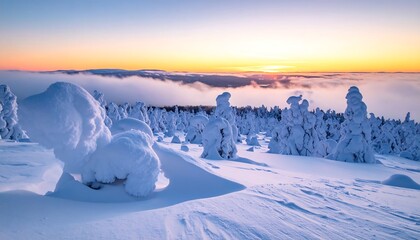 Winter wonderland sunrise