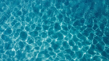 Obraz premium Aerial view of clear turquoise ocean water. AI image