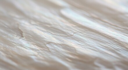 Organic Mother of Pearl Surface Soft Waves, Glossy Iridescence, Serene Minimal Backdrop