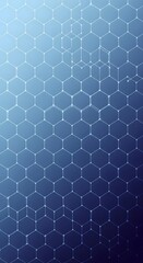 Futuristic blue technology background with an abstract geometric hexagonal grid representing network connections and digital data