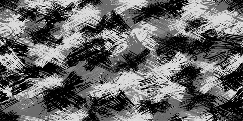 Camouflage background. Seamless pattern.Vector. 迷彩パターン テクスチャ 背景素材