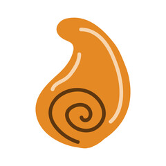 seashell sketch. vector illustration in doodle style 