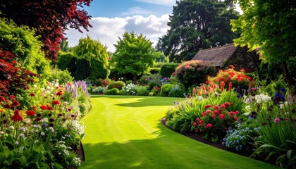 Fototapeta premium English garden in June / summer