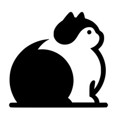 Cute fat cat design