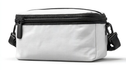 Travel-size toiletry bag with zipper for organized grooming on-the-go