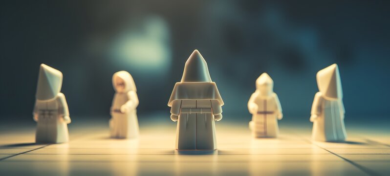 Tiny figures from life cleric ,generative AI