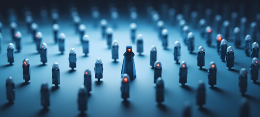 Fototapeta premium Tiny figures from life cleric ,generative AI