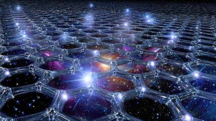 Abstract Geometric Space Pattern Design