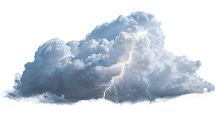 Powerful lightning striking through dramatic storm cloudscape for inspiring weather visuals and stunning nature concepts