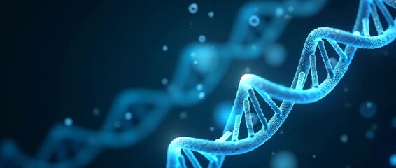 Biotechnology background featuring DNA strands microscopes and molecular structures symbolizing technology growth and success. concept as Biotechnology background featuring DNA strands microscopes and - Powered by Adobe