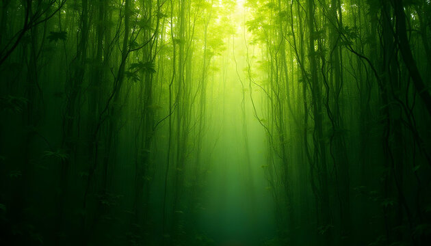 green bamboo forest - Powered by Adobe