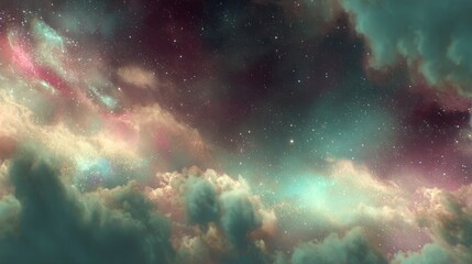 Milky way galaxy with stars and space dust in the universe, Night landscape with colorful milky way and stars, Beautiful universe galaxy milky way and stars.