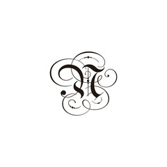 Letter n luxury, lines geometric symbol simple logo vector