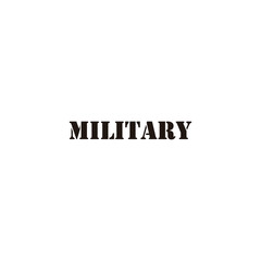 Military geometric symbol simple logo vector