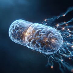 Bioluminescent Microscopic Cell Division with Energetic Neural Network Connections.